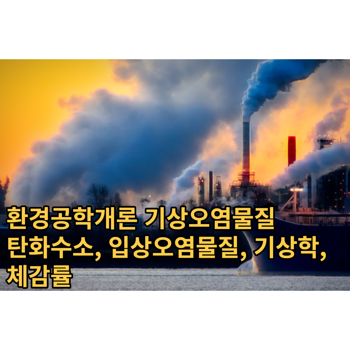 기상오염물질 탄화수소 입상오염물질 기상학 체감률